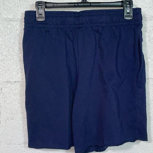 Under Armour Men's 6" Rival Terry Shorts navy blue  Small - Picture 4 of 6